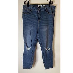 Celebrity Pink Re Generation Distressed Skinny Jeans with Stretch